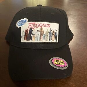Disney Parks Star Wars Vintage Action Figures Black Adult Baseball Cap Hat